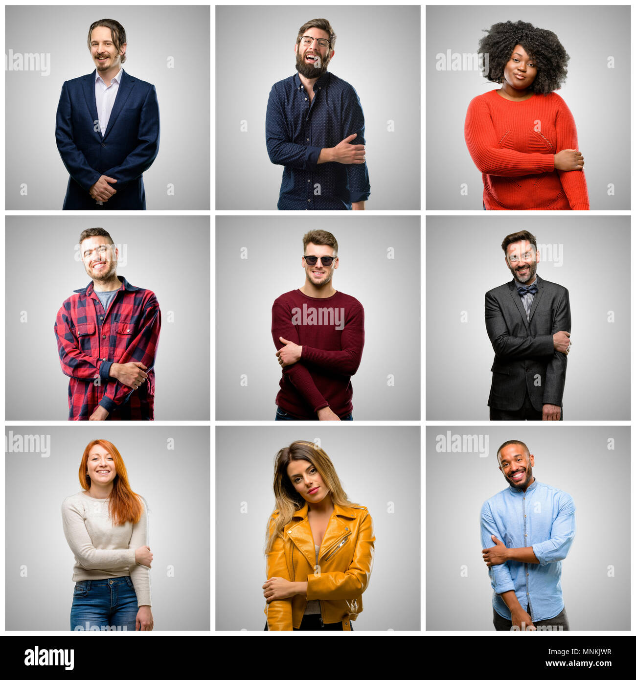 Grey hair big group people hi-res stock photography and images - Alamy