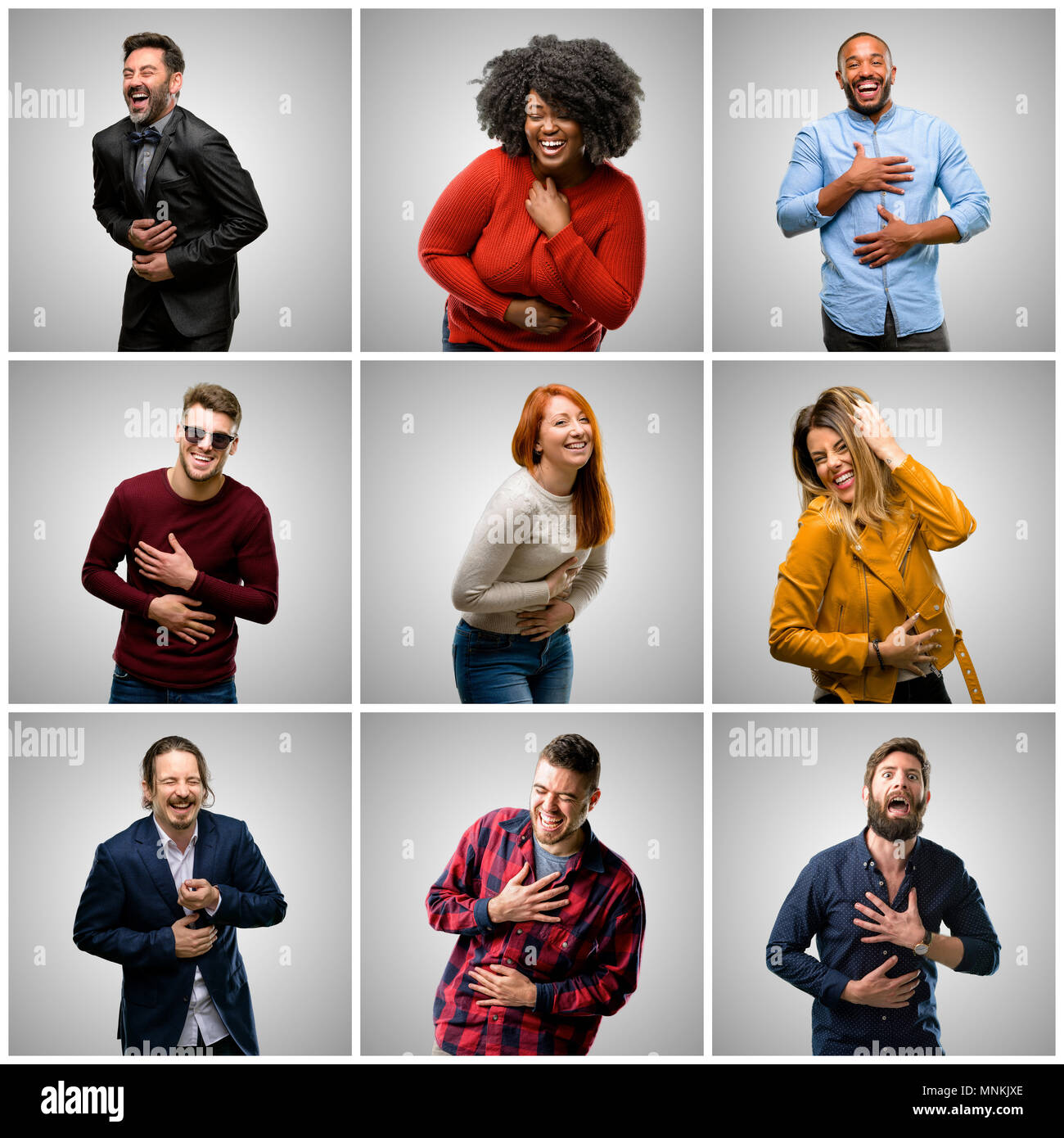 Grey hair big group people hi-res stock photography and images - Alamy