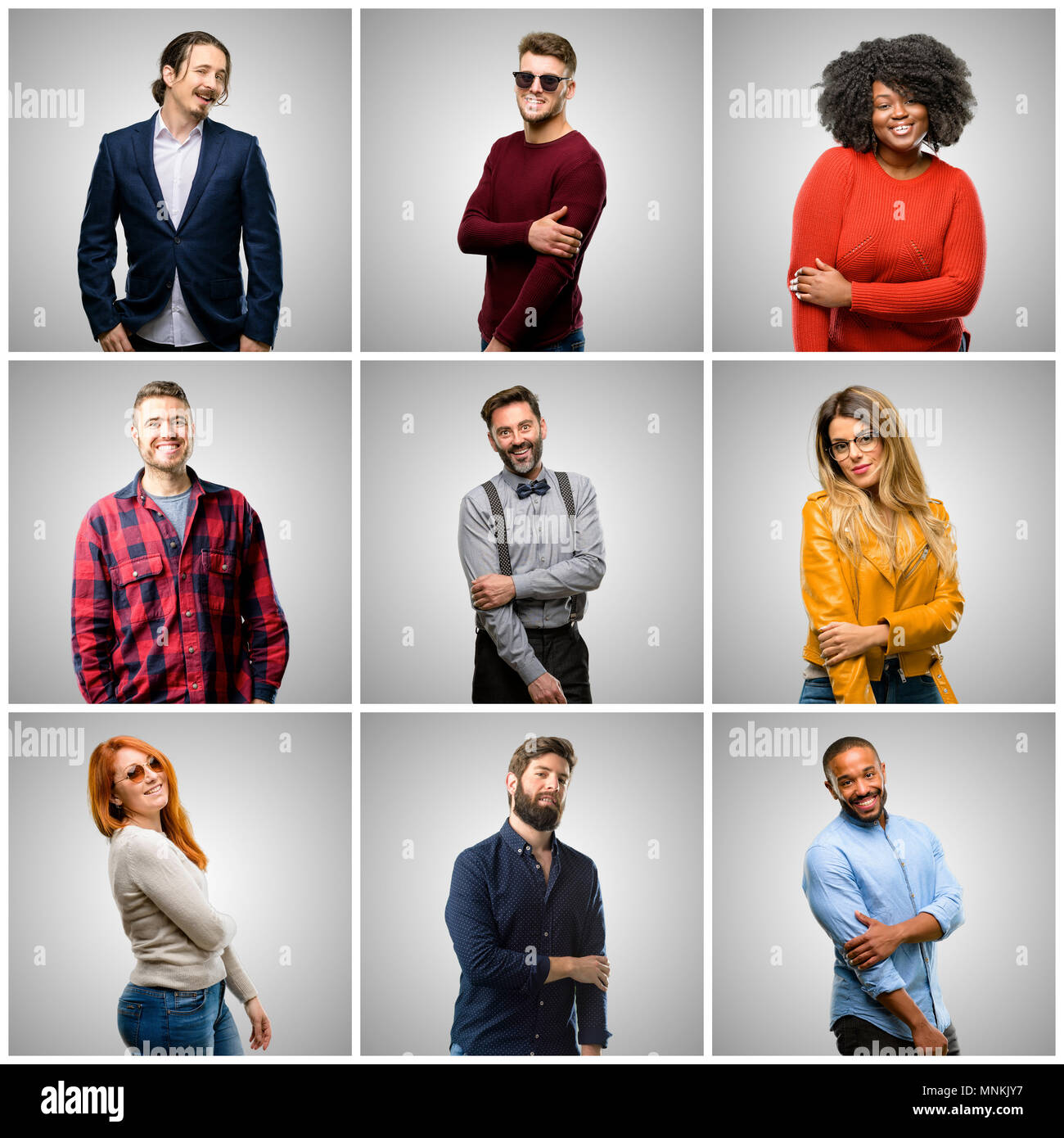 Grey hair big group people hi-res stock photography and images - Alamy