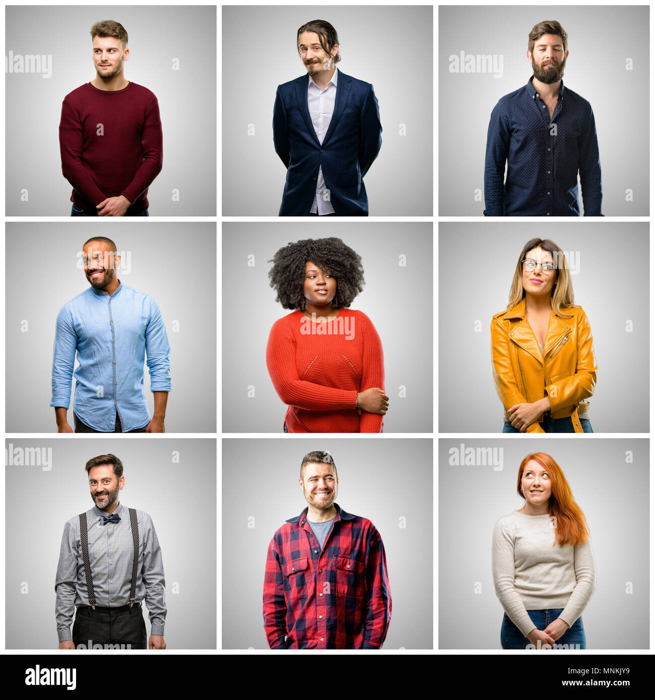 Grey hair big group people hi-res stock photography and images - Alamy