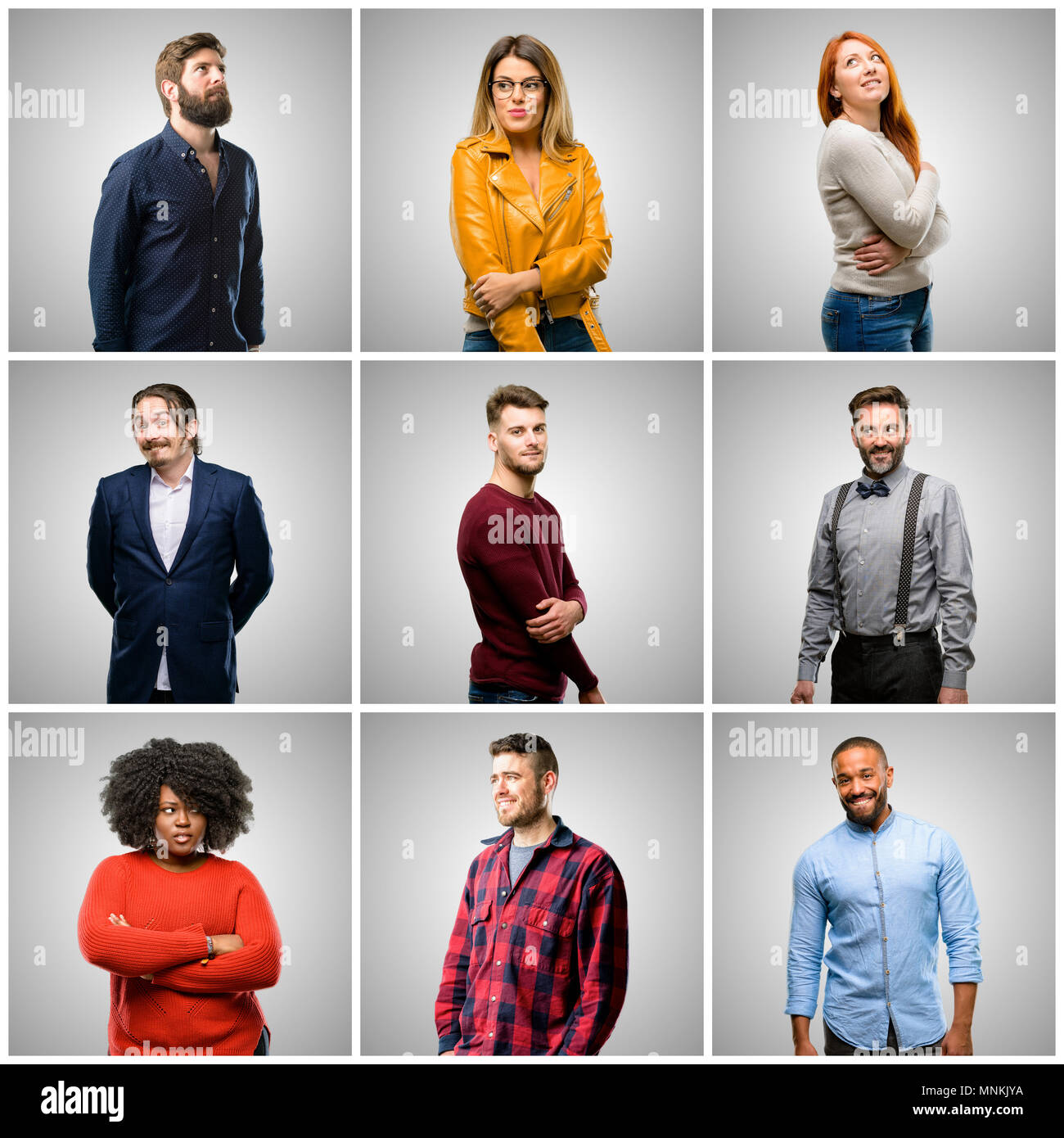 Grey hair big group people hi-res stock photography and images - Alamy