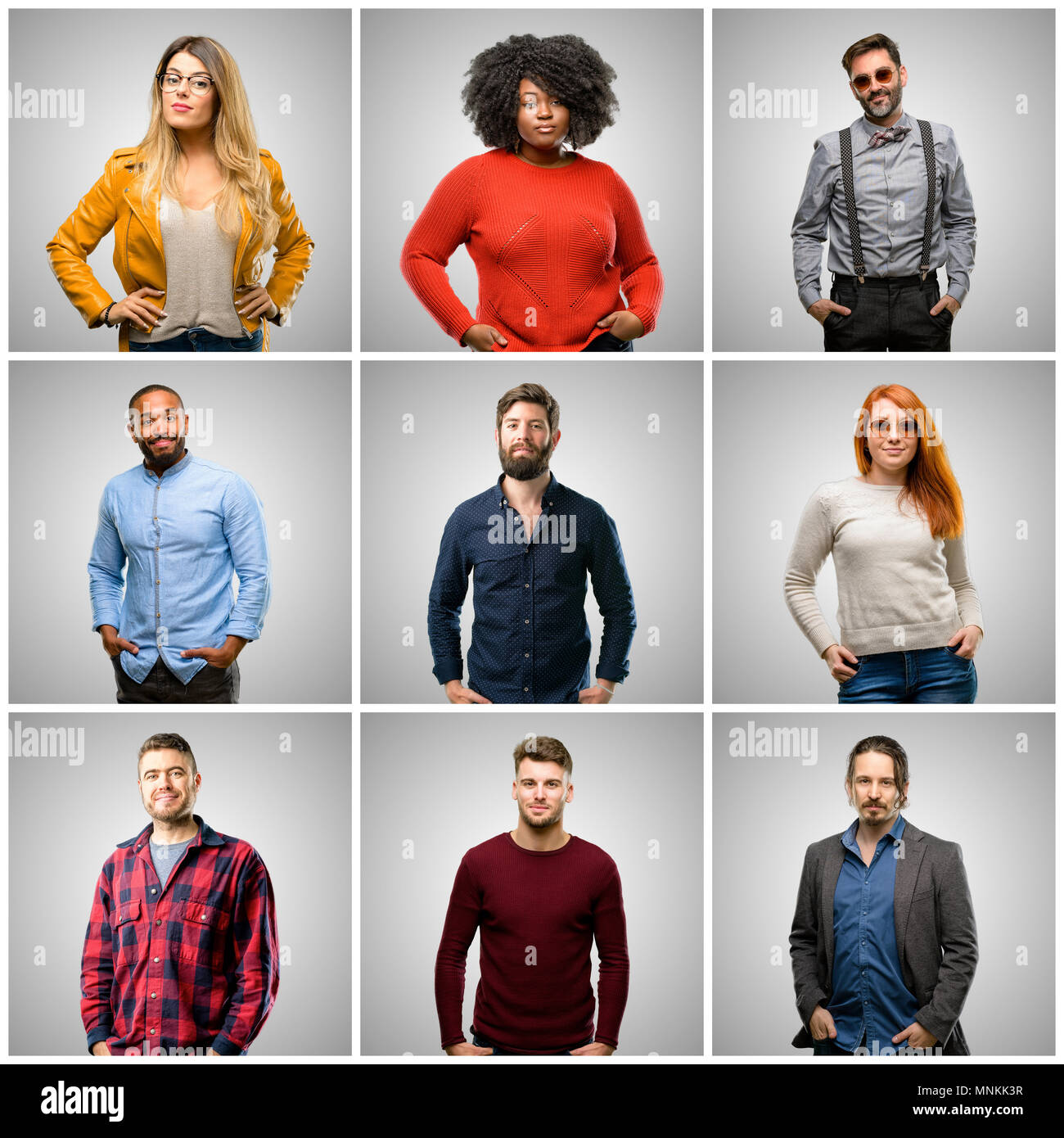 Grey hair big group people hi-res stock photography and images - Alamy