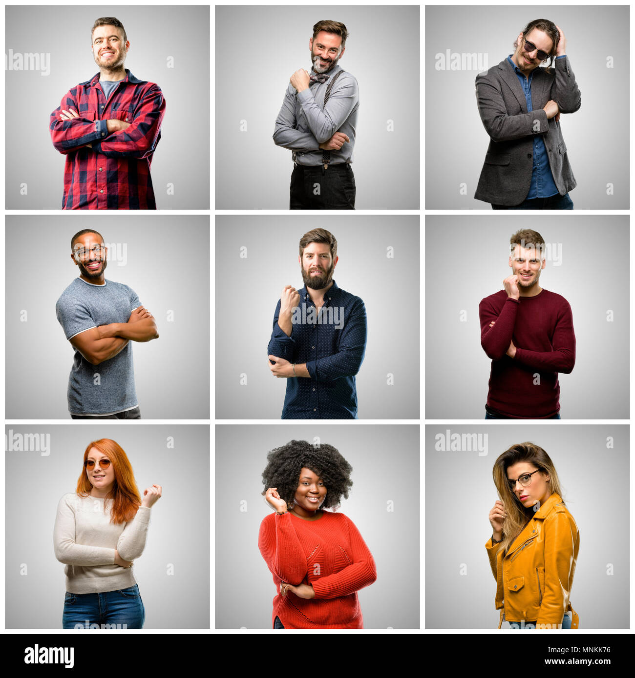 Grey hair big group people hi-res stock photography and images - Alamy