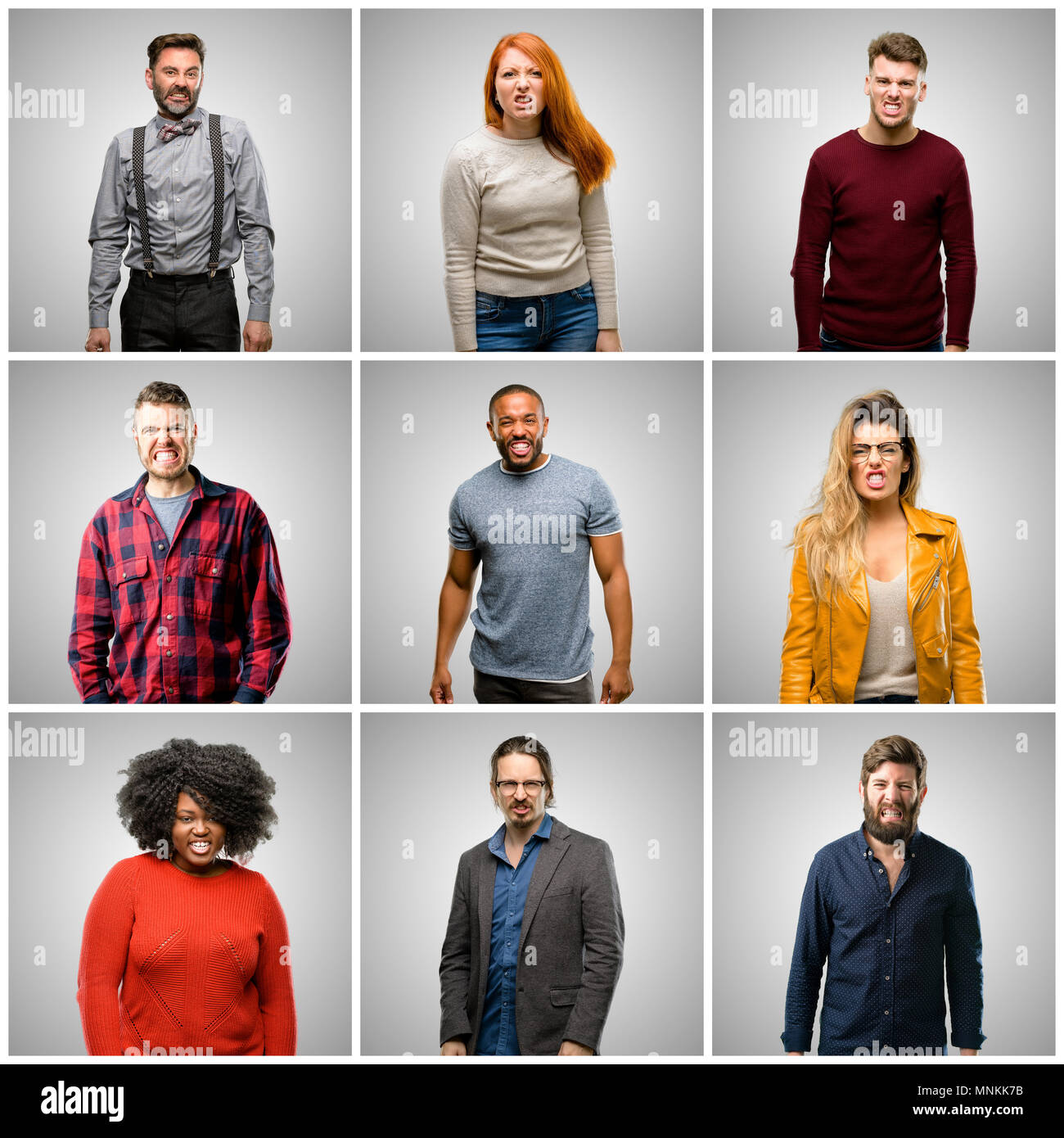 Group people angry stressful hi-res stock photography and images - Alamy