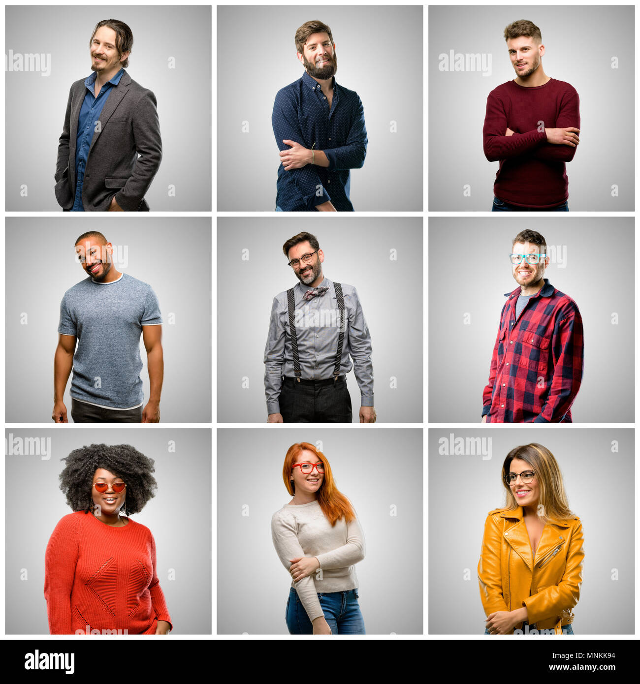Grey hair big group people hi-res stock photography and images - Alamy