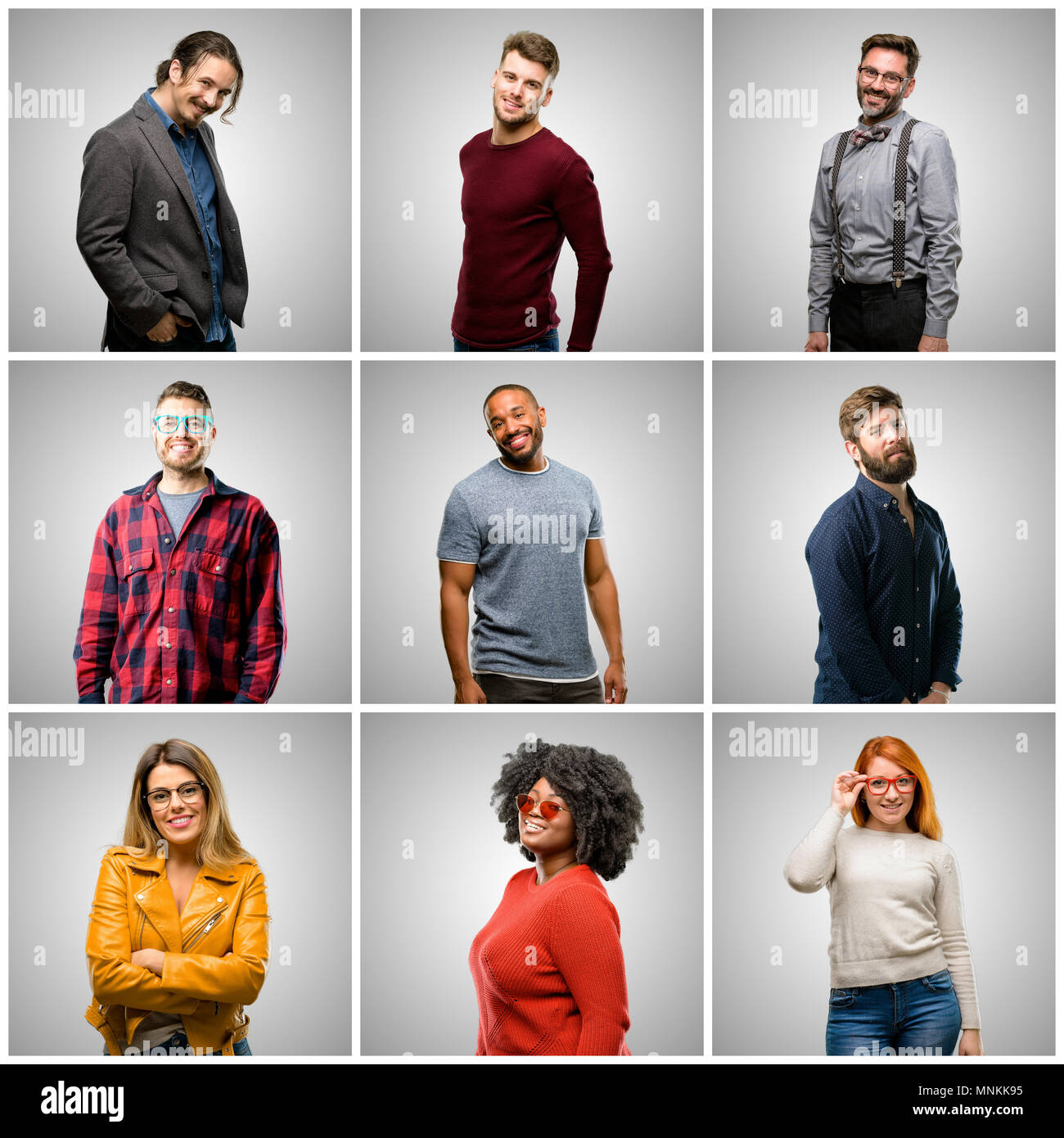 Grey hair big group people hi-res stock photography and images - Alamy
