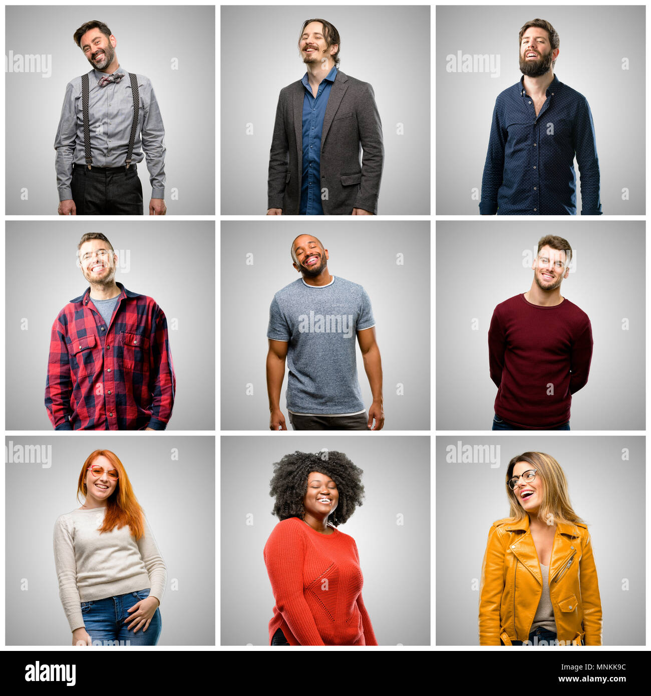 Grey hair big group people hi-res stock photography and images - Alamy