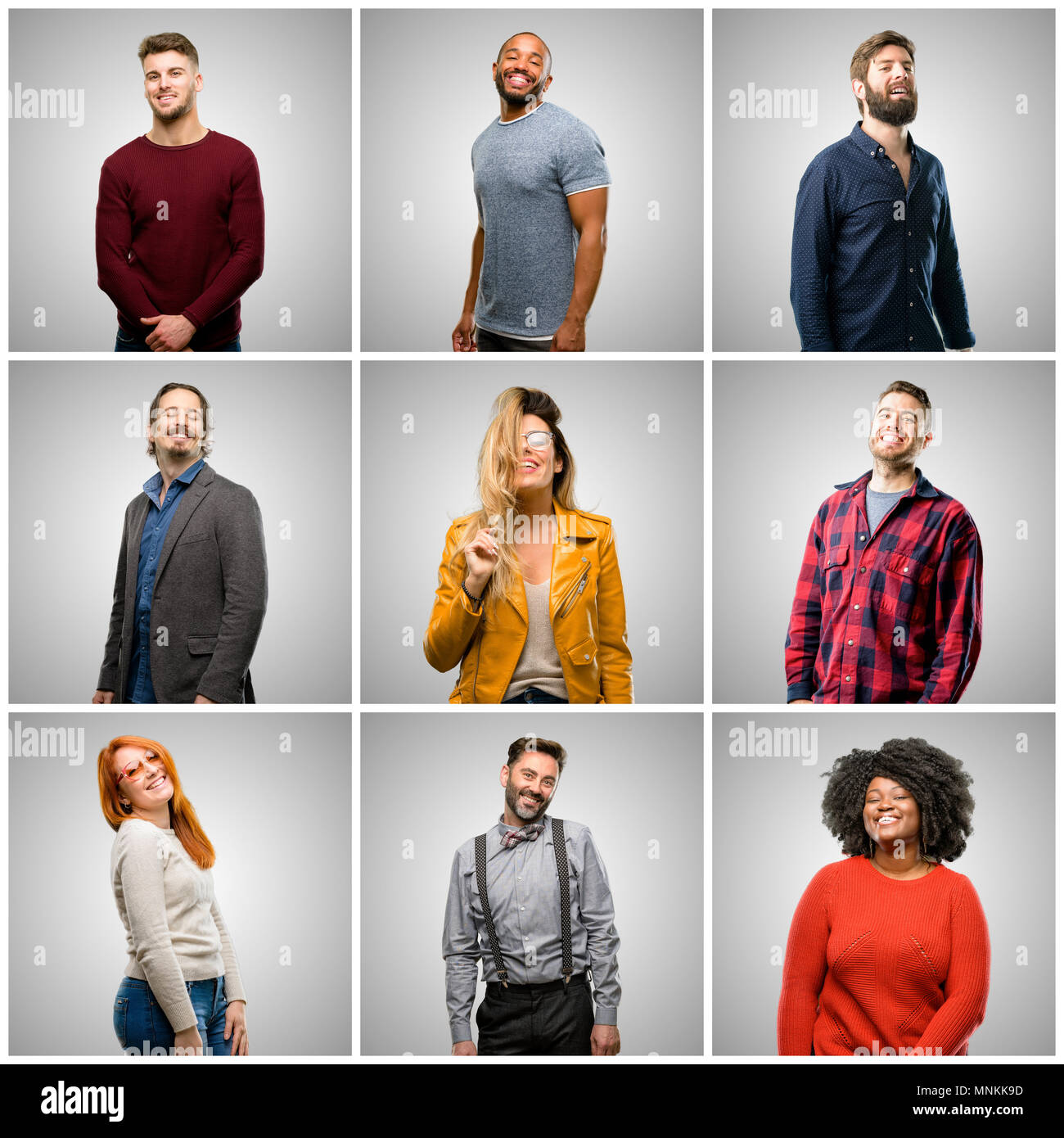 Grey hair big group people hi-res stock photography and images - Alamy