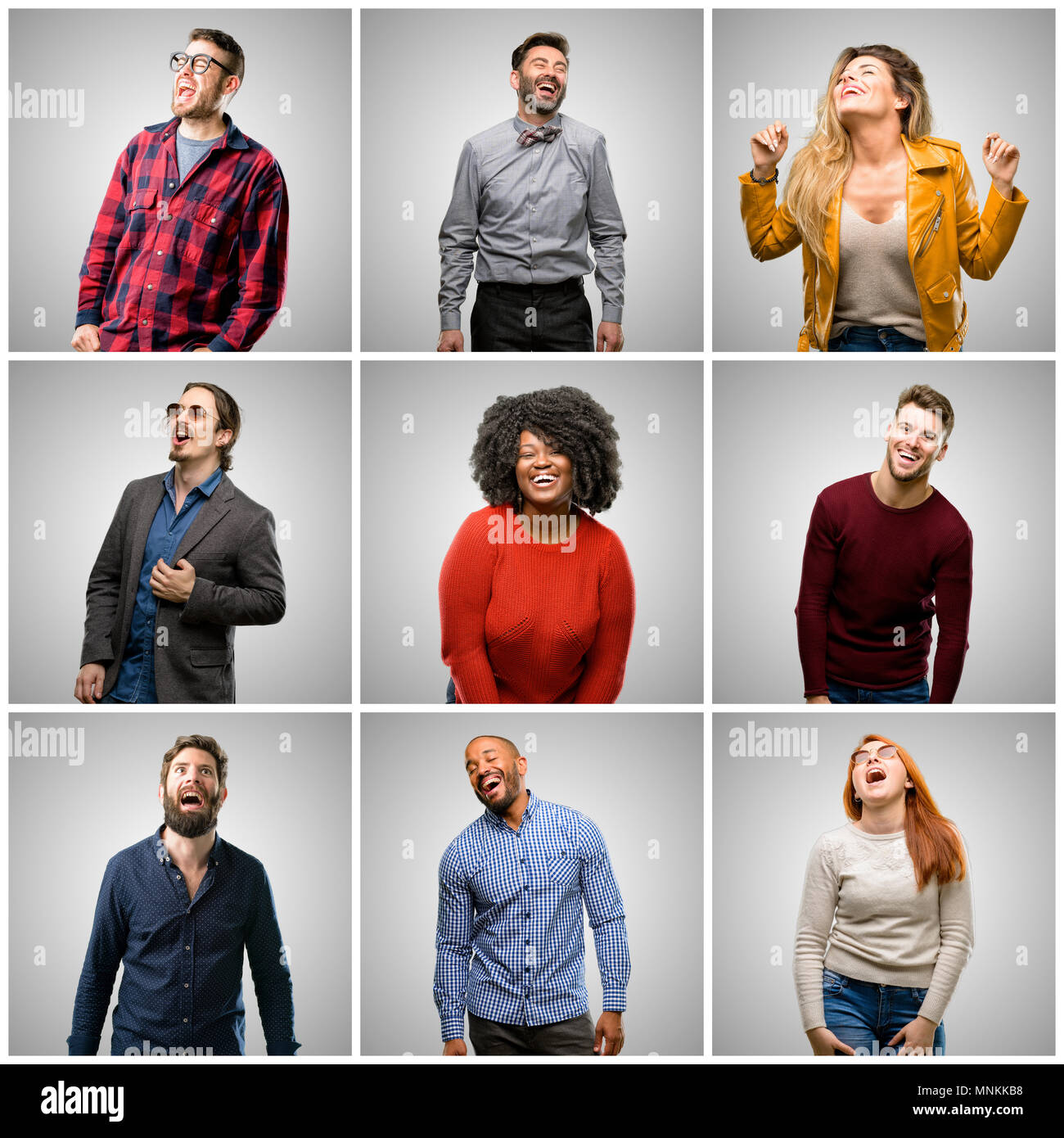 Grey hair big group people hi-res stock photography and images - Alamy