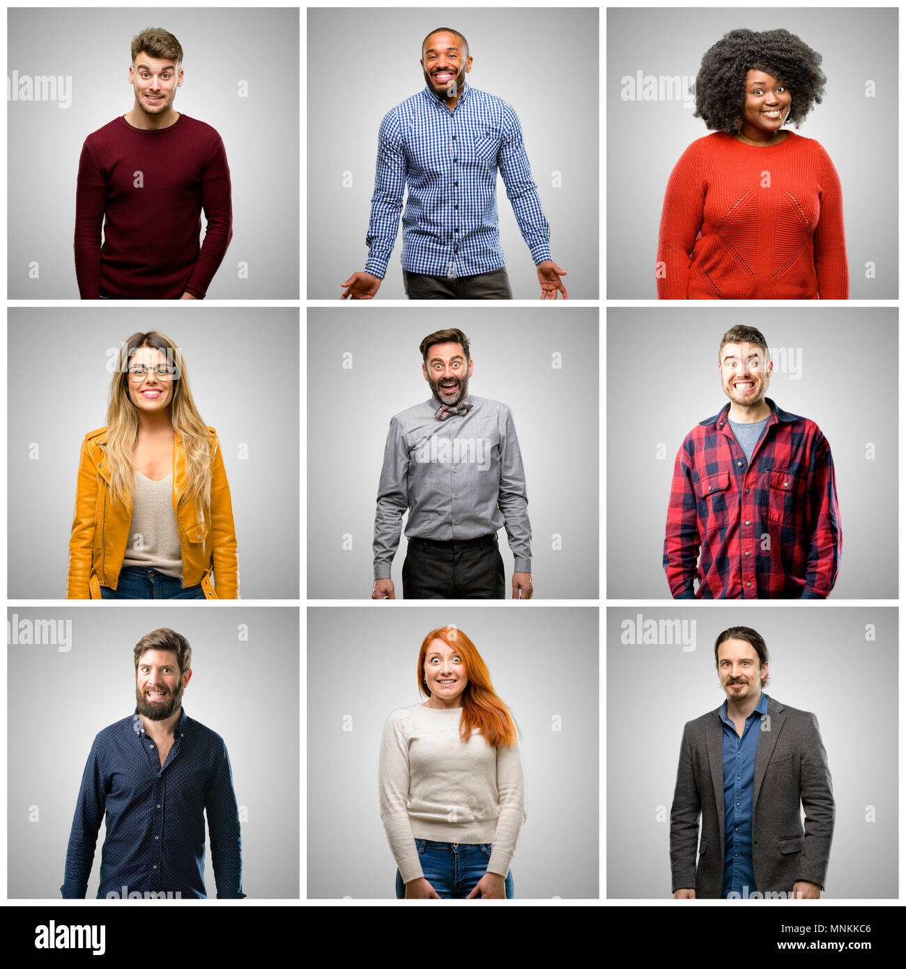 Grey hair big group people hi-res stock photography and images - Alamy