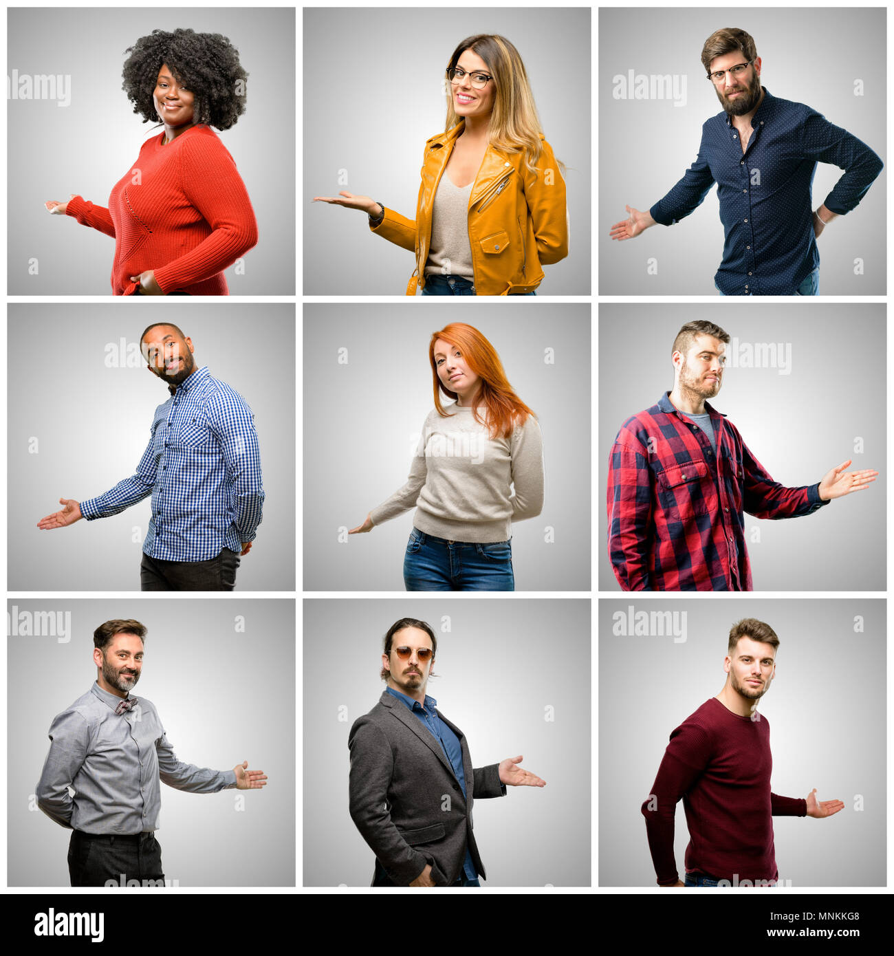 Grey hair big group people hi-res stock photography and images - Alamy