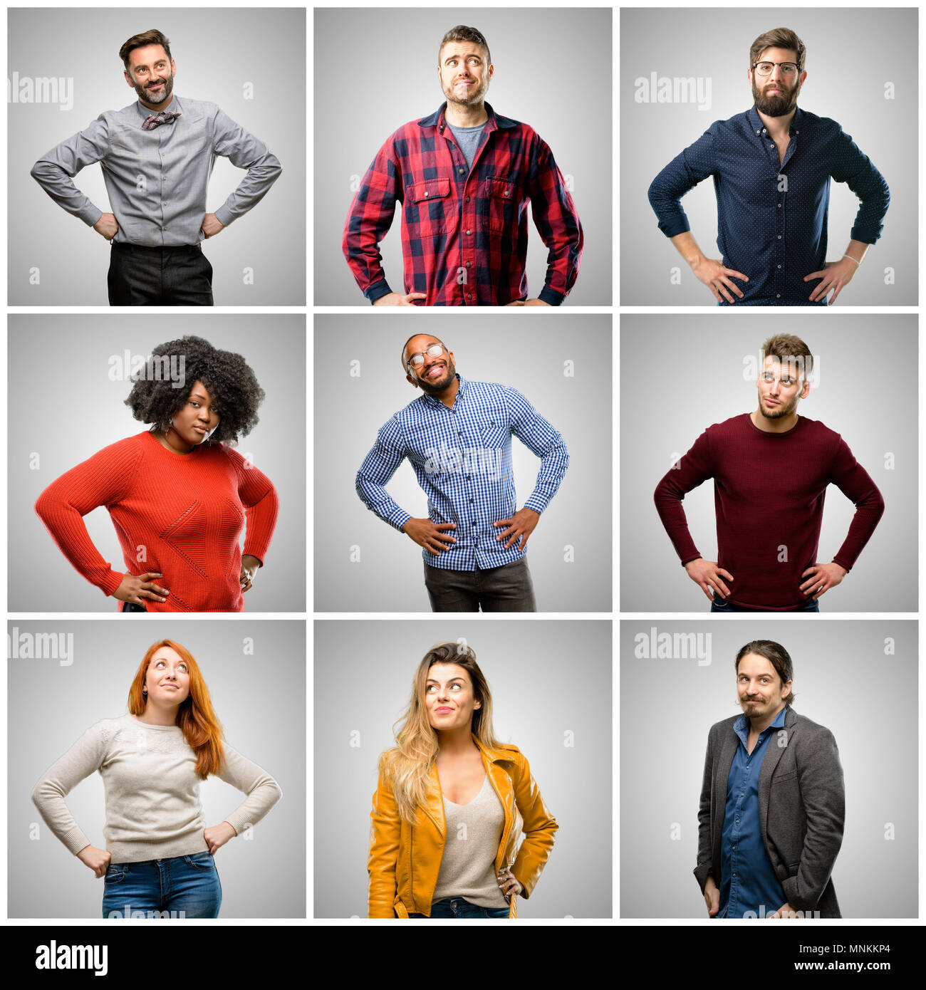 Grey hair big group people hi-res stock photography and images - Alamy