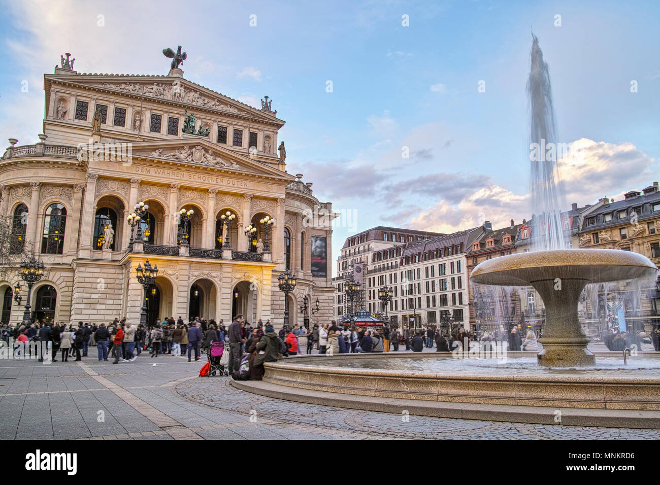 Old Opera Frankfurt Main Germany Stock Photo