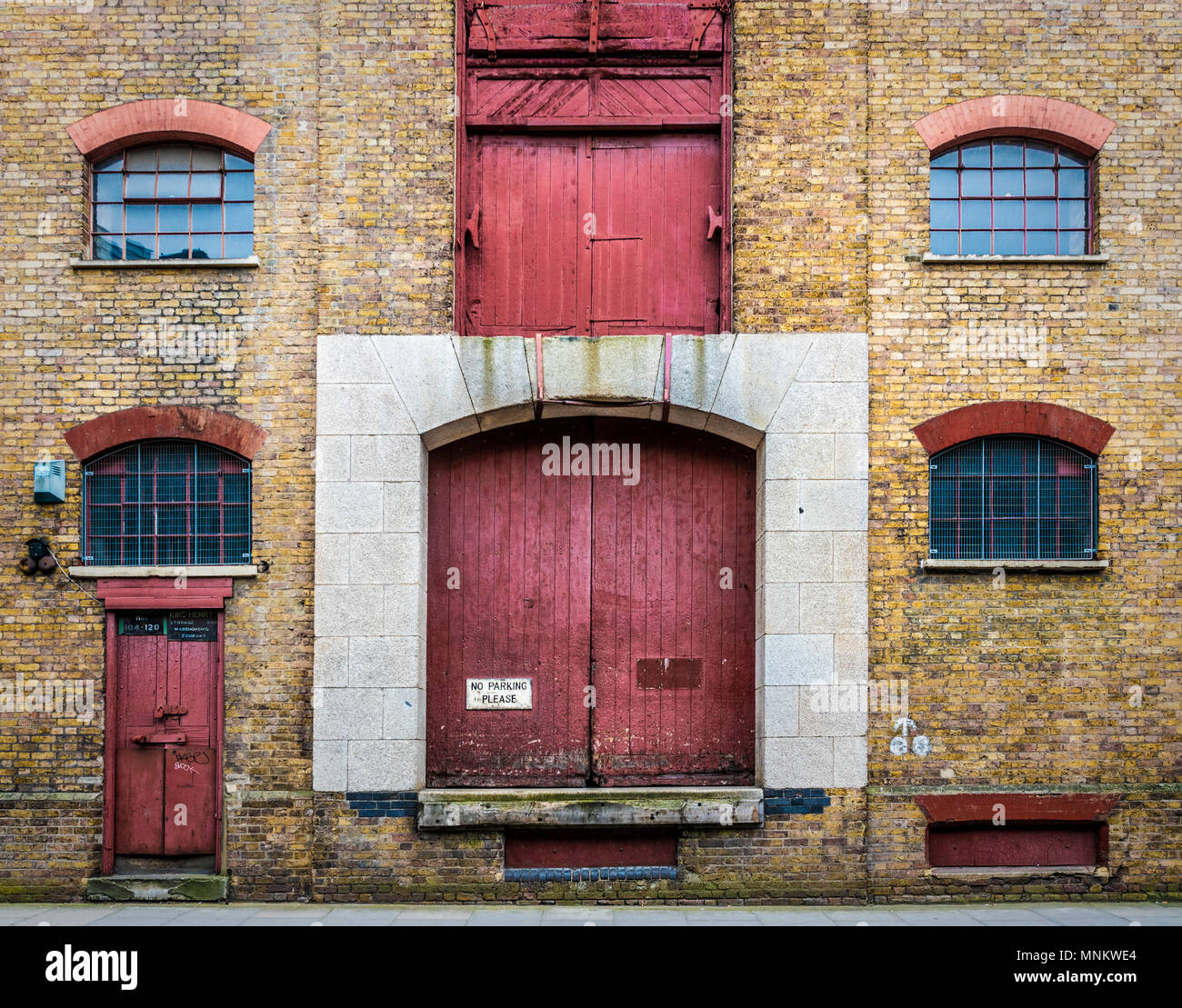 King Henry's Wharves, Grade II Listed Building in St Katharine's & Wapping, London, UK. Stock Photo