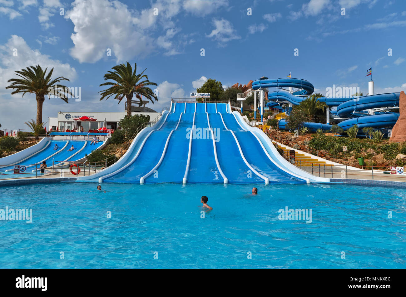 Slide and Splash Water Park in Lagoa, Algarve, Portugal Stock Photo Alamy