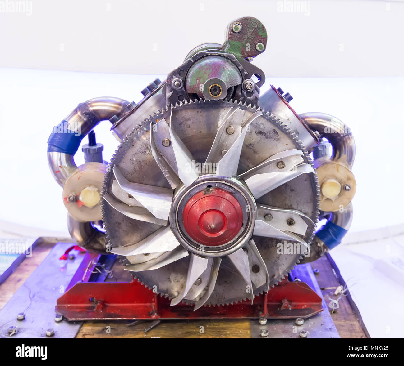 turbine metal mechanism details Stock Photo - Alamy