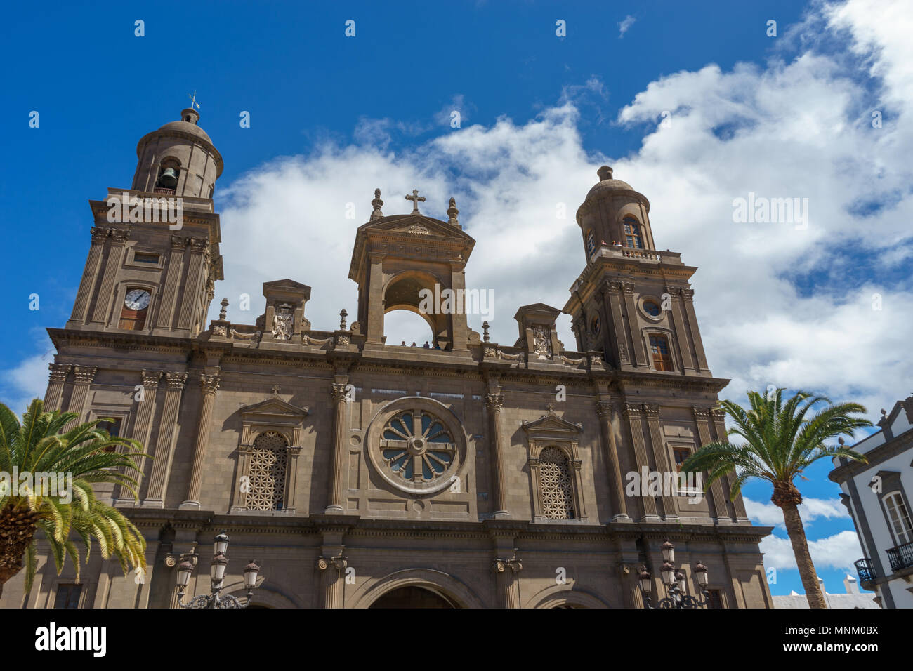 Top of Santa Ana cathedral, Las Palmas, Gran Canaria, Canary islands, Spain Stock Photo
