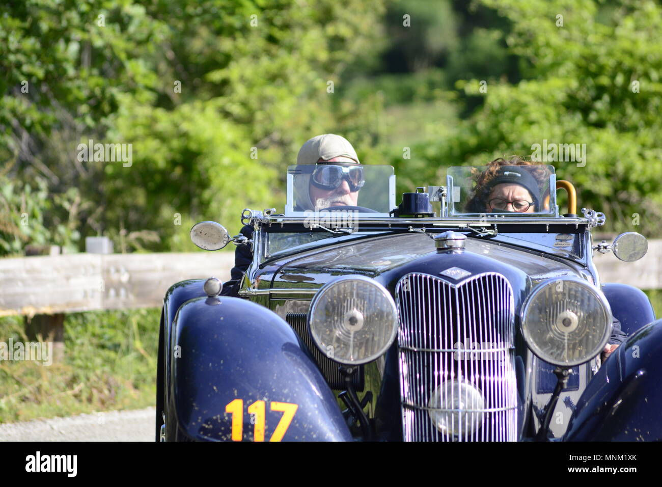PESARO COLLE SAN BARTOLO , ITALY - MAY 17 - 2018 : RILEY SPRITE TT 1937 ...