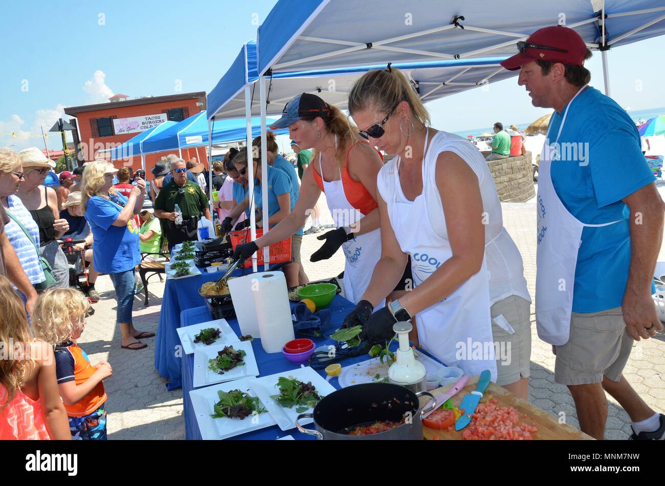 A Taste Of The Beach cooking contest was held in Pensacola Beach