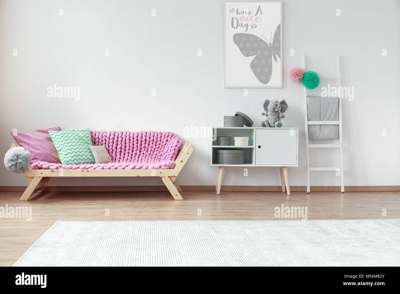 LARGE SQUARE CUSHION LETTERS FROM THE PINK ROOM main image 1