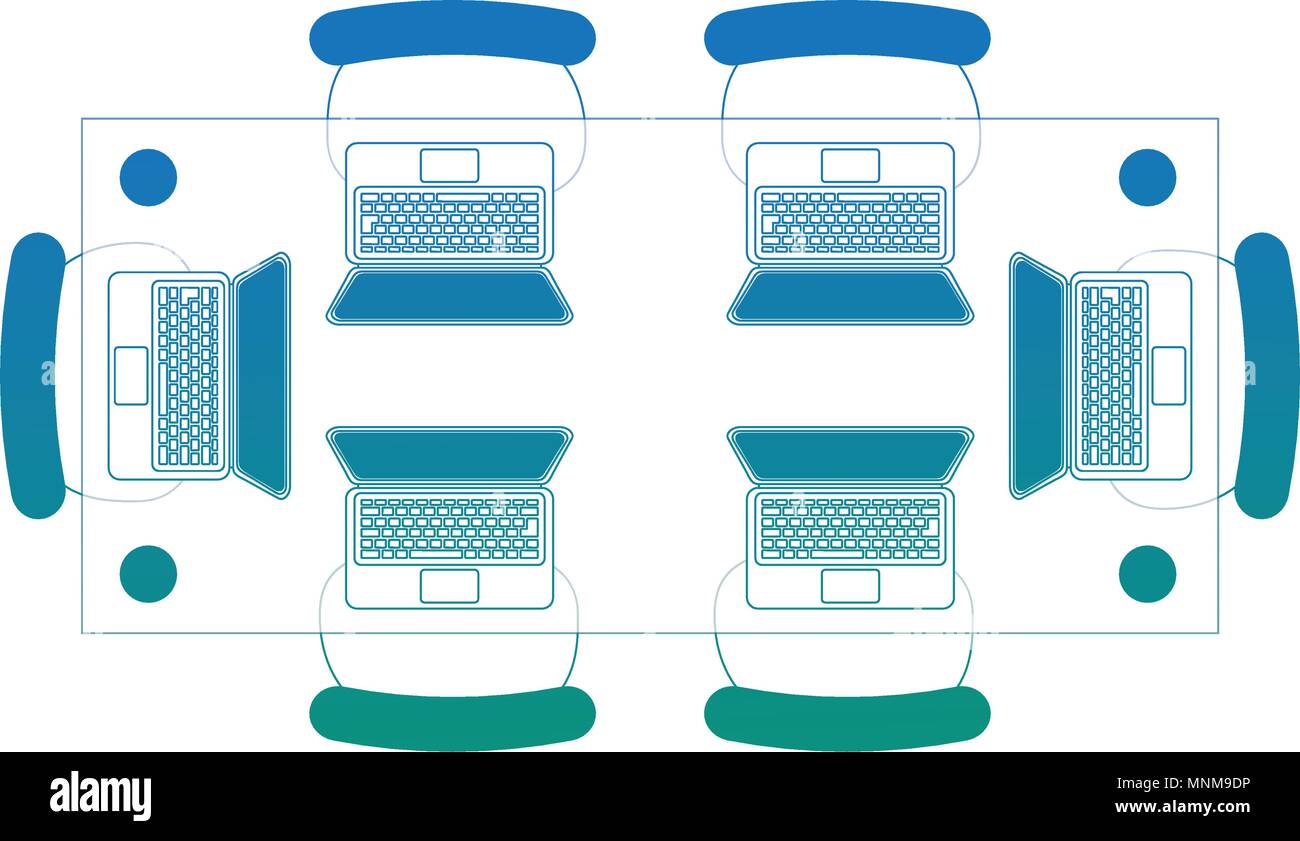 Aerial table chairs Stock Vector Images - Alamy