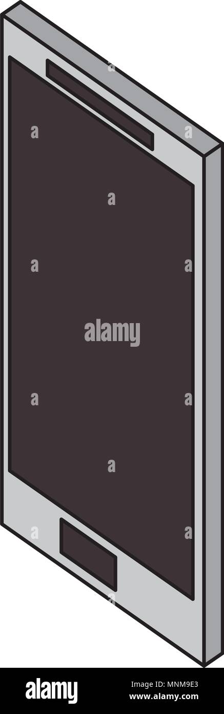 smartphone device isometric icon Stock Vector Image & Art - Alamy