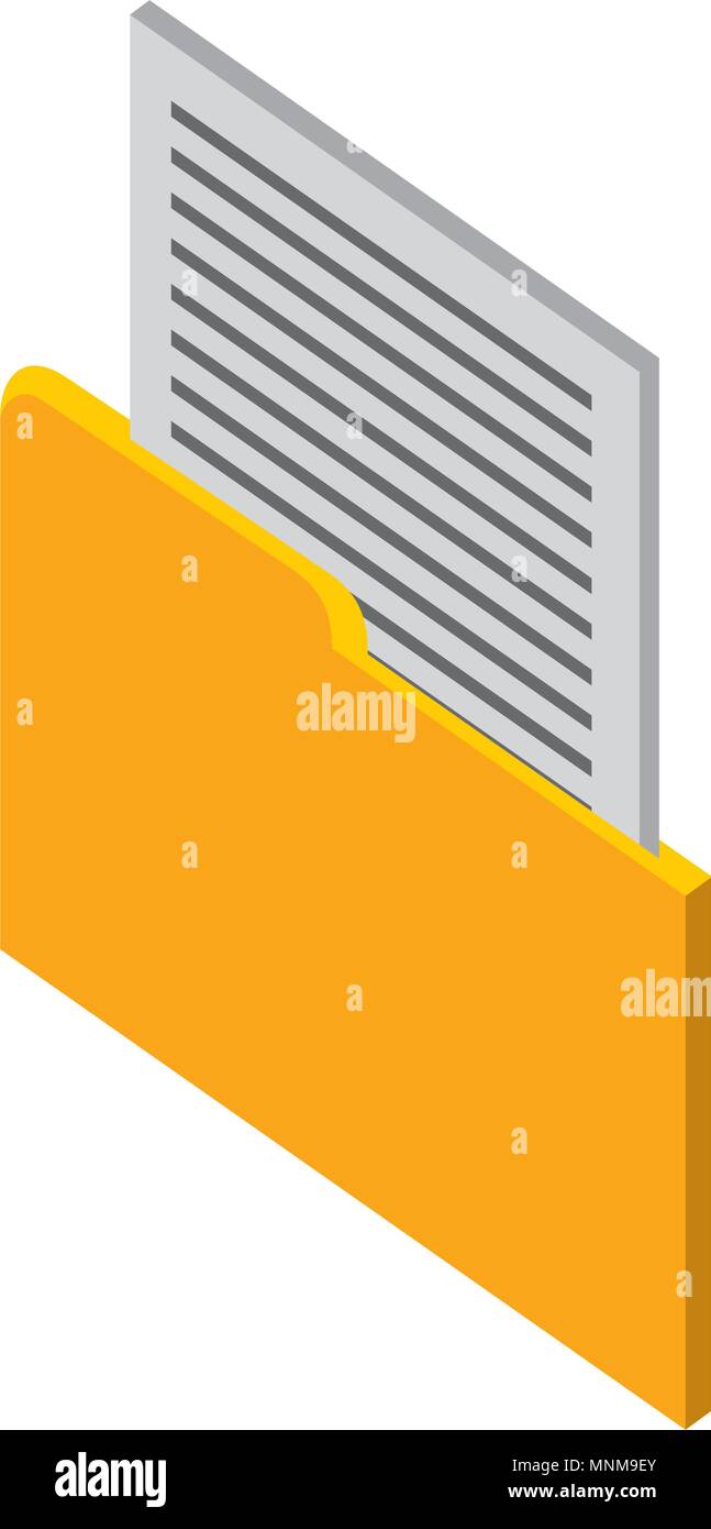 folder file data infomation isometric image Stock Vector Image & Art ...