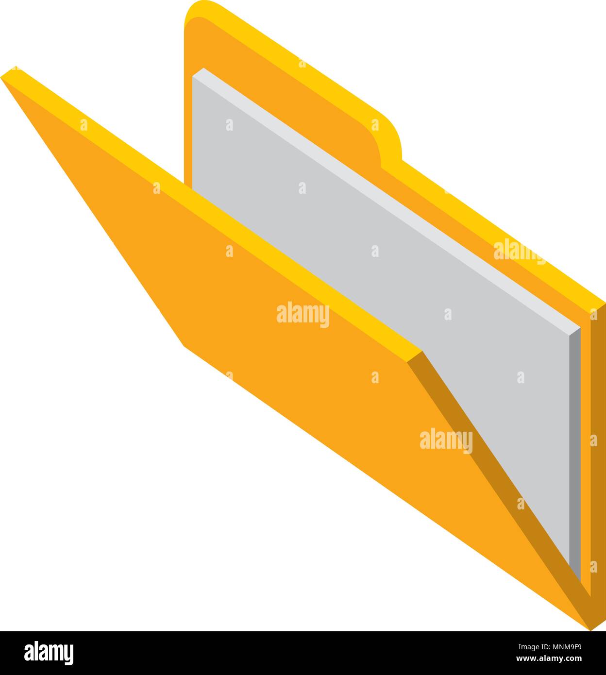 isometric open folder document file Stock Vector Image & Art - Alamy