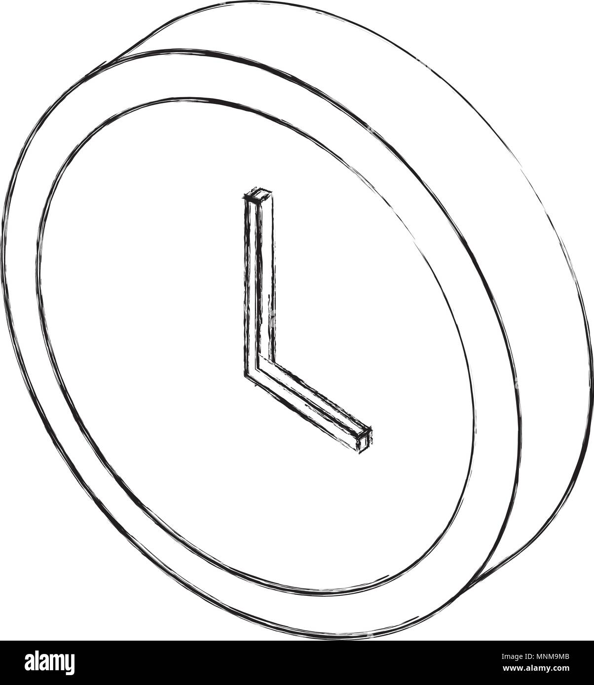 isometric clock time hour image Stock Vector Image & Art Alamy