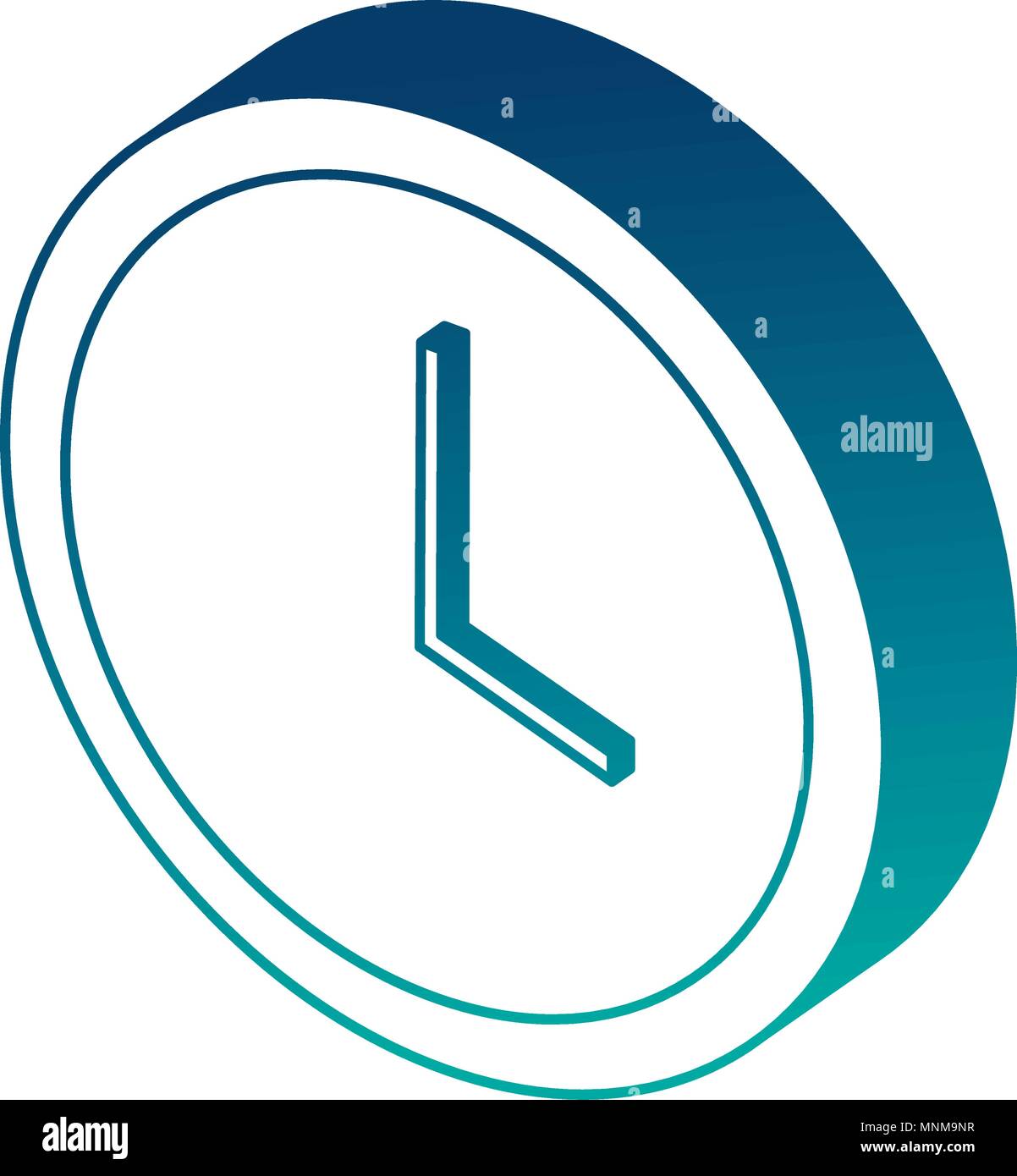 time clock isometric icon Stock Vector Image & Art - Alamy