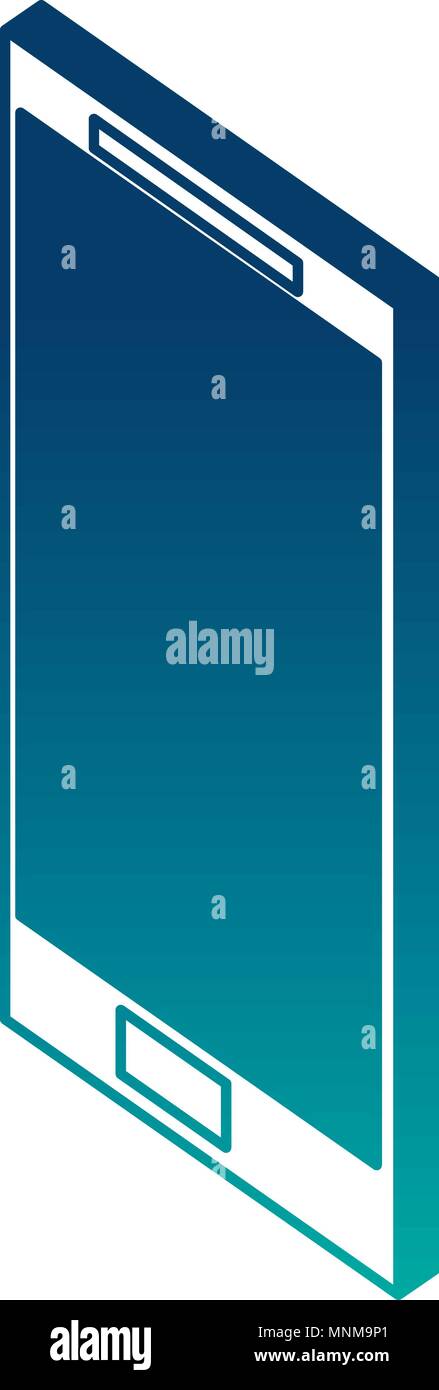 smartphone device isometric icon Stock Vector Image & Art - Alamy