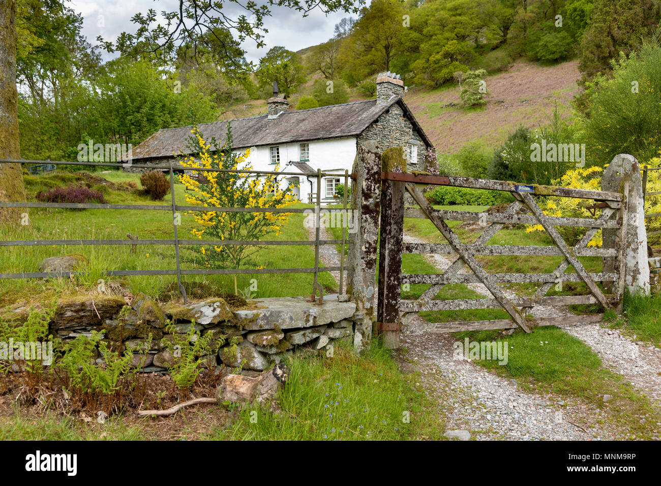 Lakeland country cottage. Stock Photo