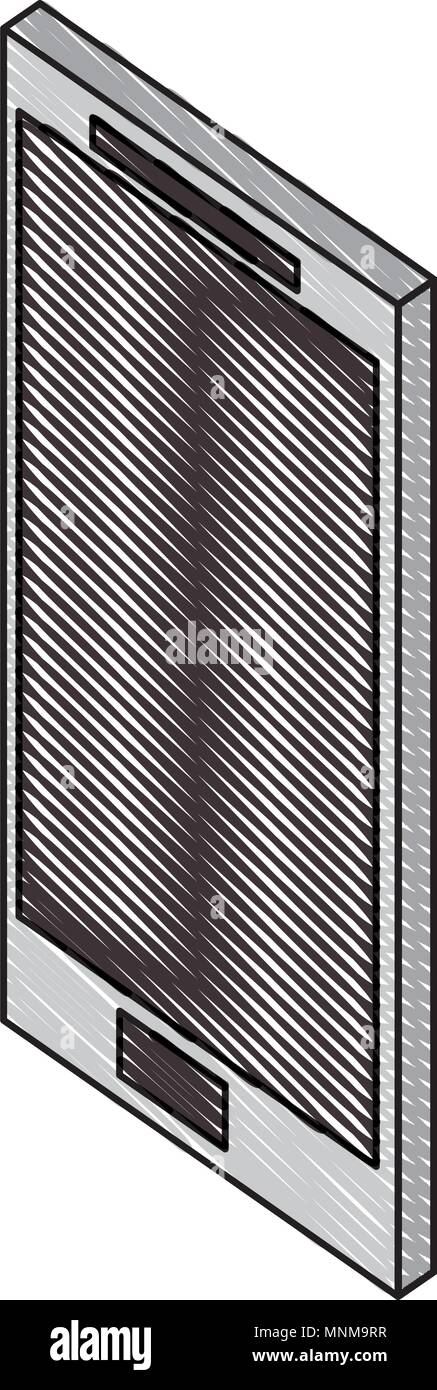 smartphone device isometric icon Stock Vector Image & Art - Alamy
