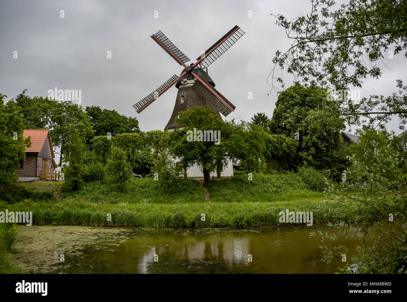 Windmill johanna wilhelmsburg hamburg hi-res stock photography and ...