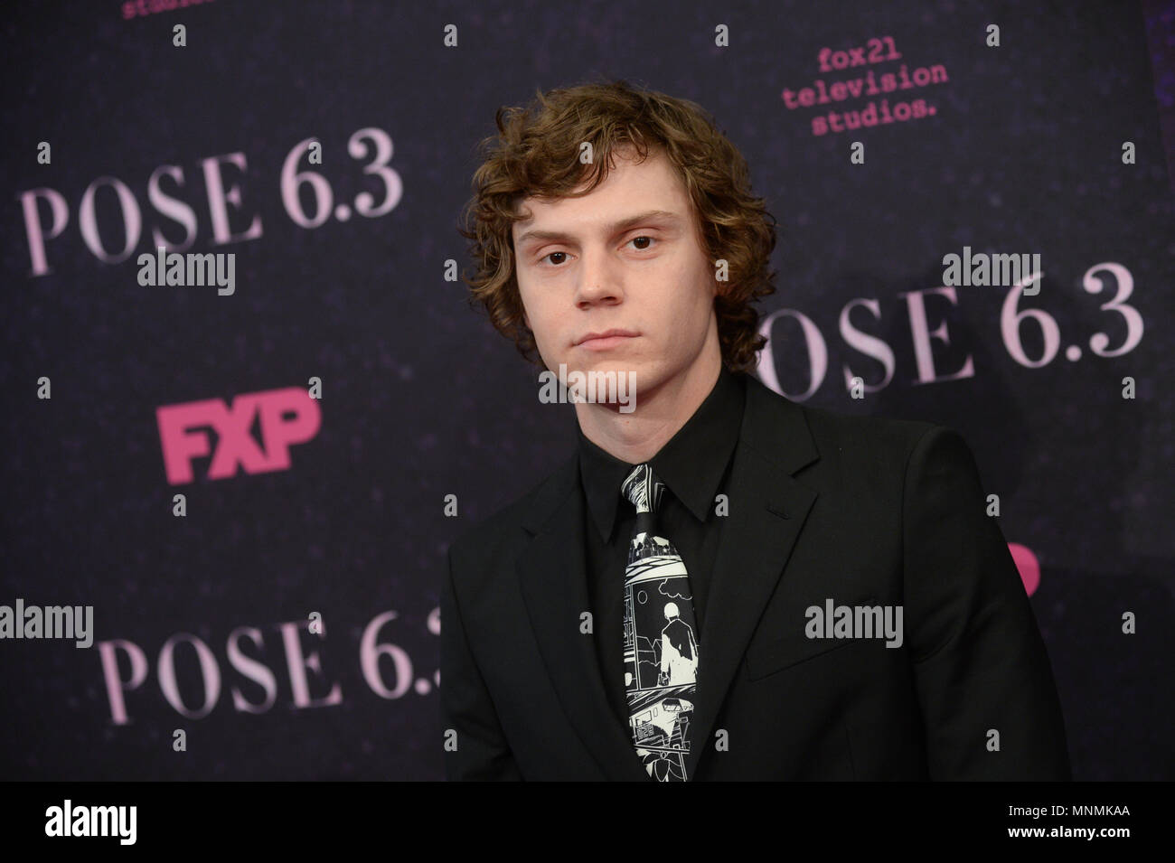 New York, USA. 17th May 2018. Evan Peters attends the New York premiere of FX series 'Pose' at Hammerstein Ballroom on May 17, 2018 in New York City. Credit: Erik Pendzich/Alamy Live News Stock Photo