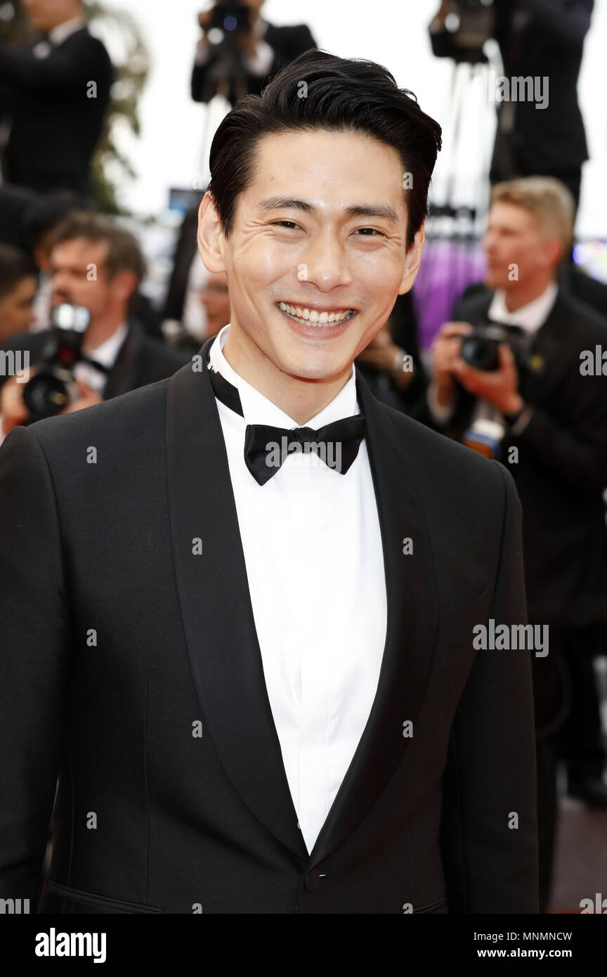 Huang Xiaoming attending the 'Burning / Beoning' premiere during the 71st Cannes Film Festival at the Palais des Festivals on May 16, 2018 in Cannes, France | Verwendung weltweit Stock Photo