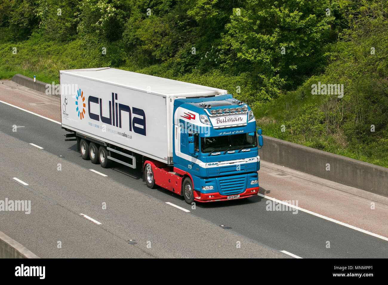 Heavy Goods Commercial Traffic On The M6 Southbound UK Stock Photo Alamy