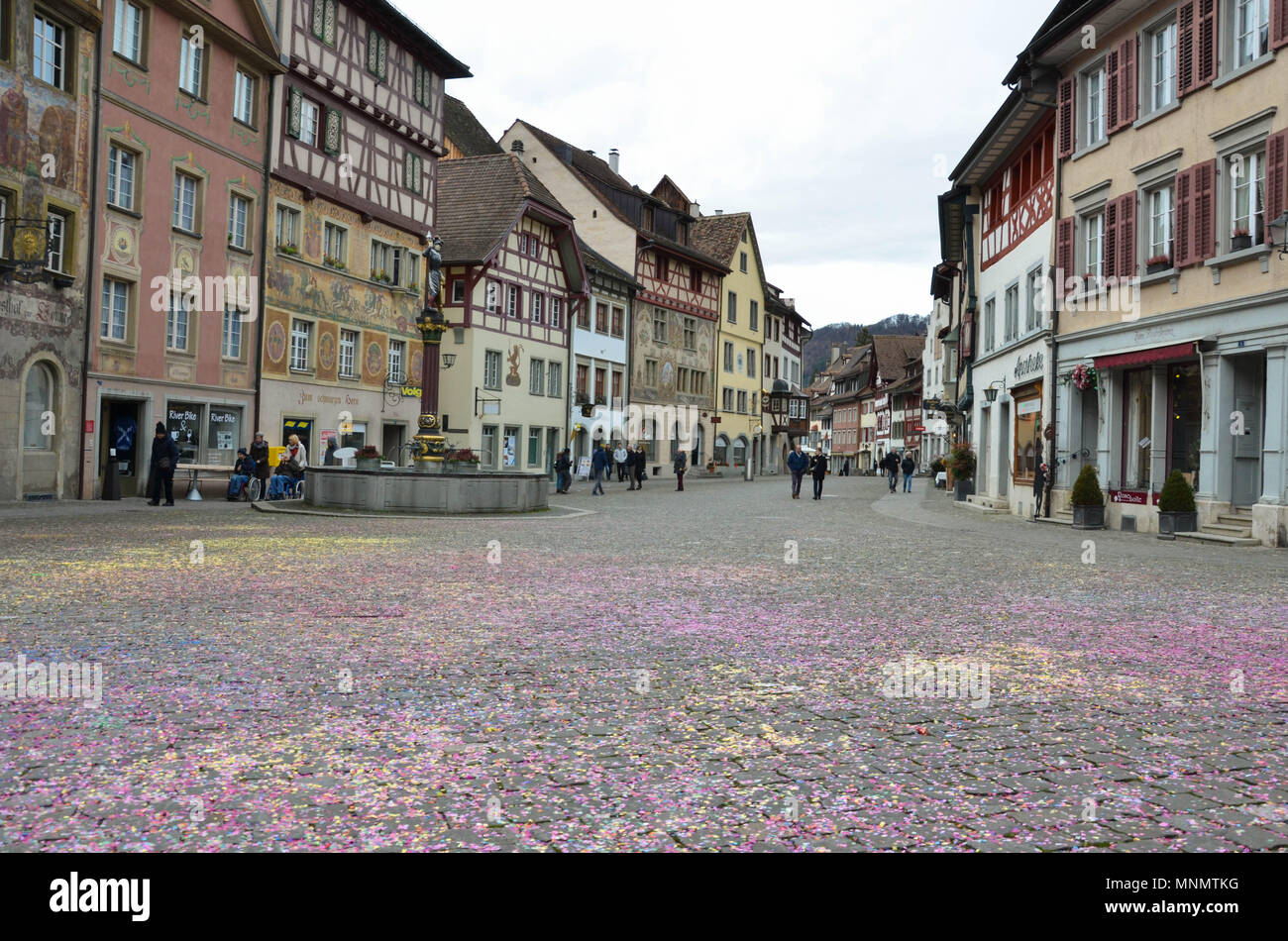 Stein am Rhein, Switzerland, January 2018 Stock Photo