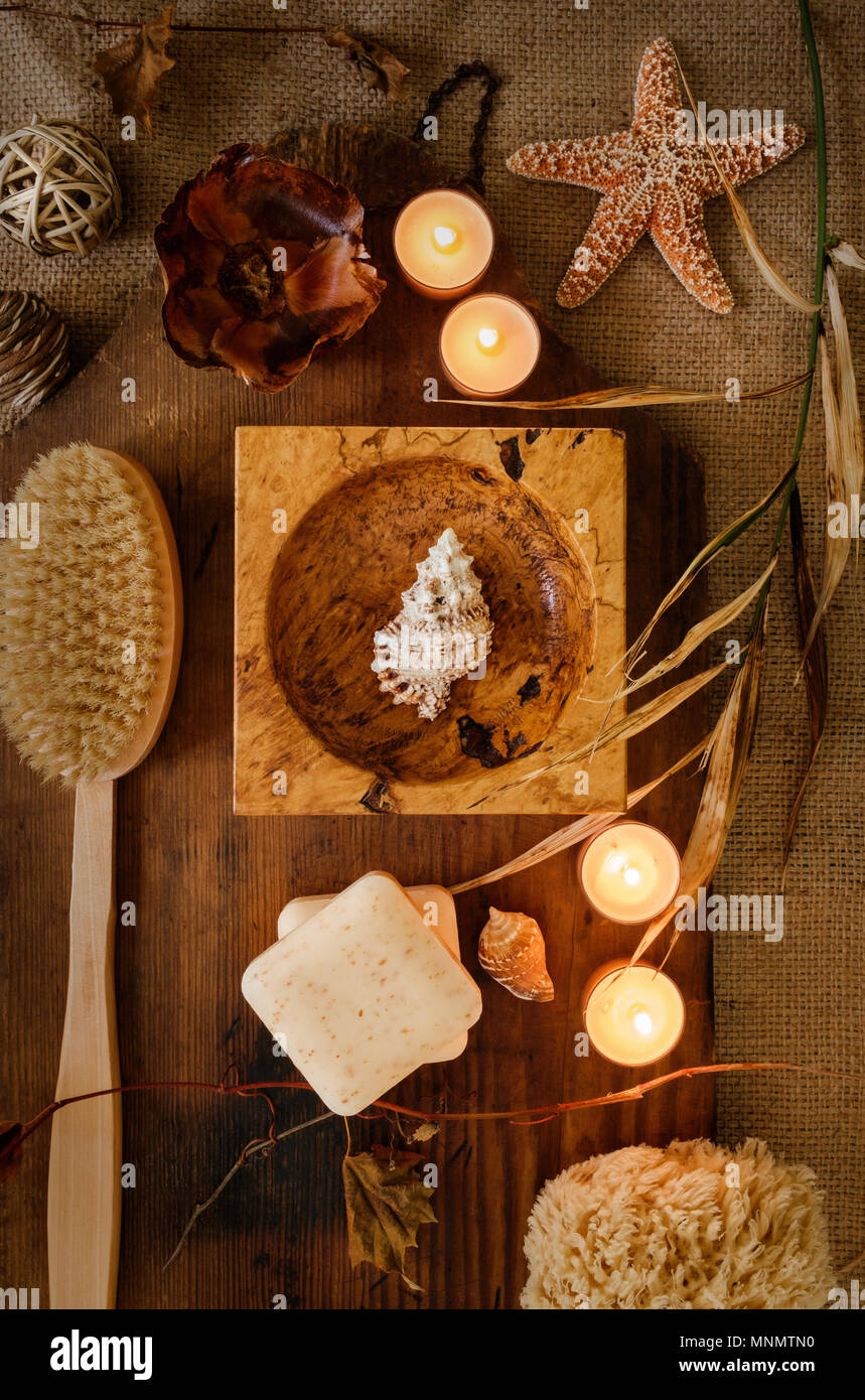 Accessories for spa treatment Stock Photo