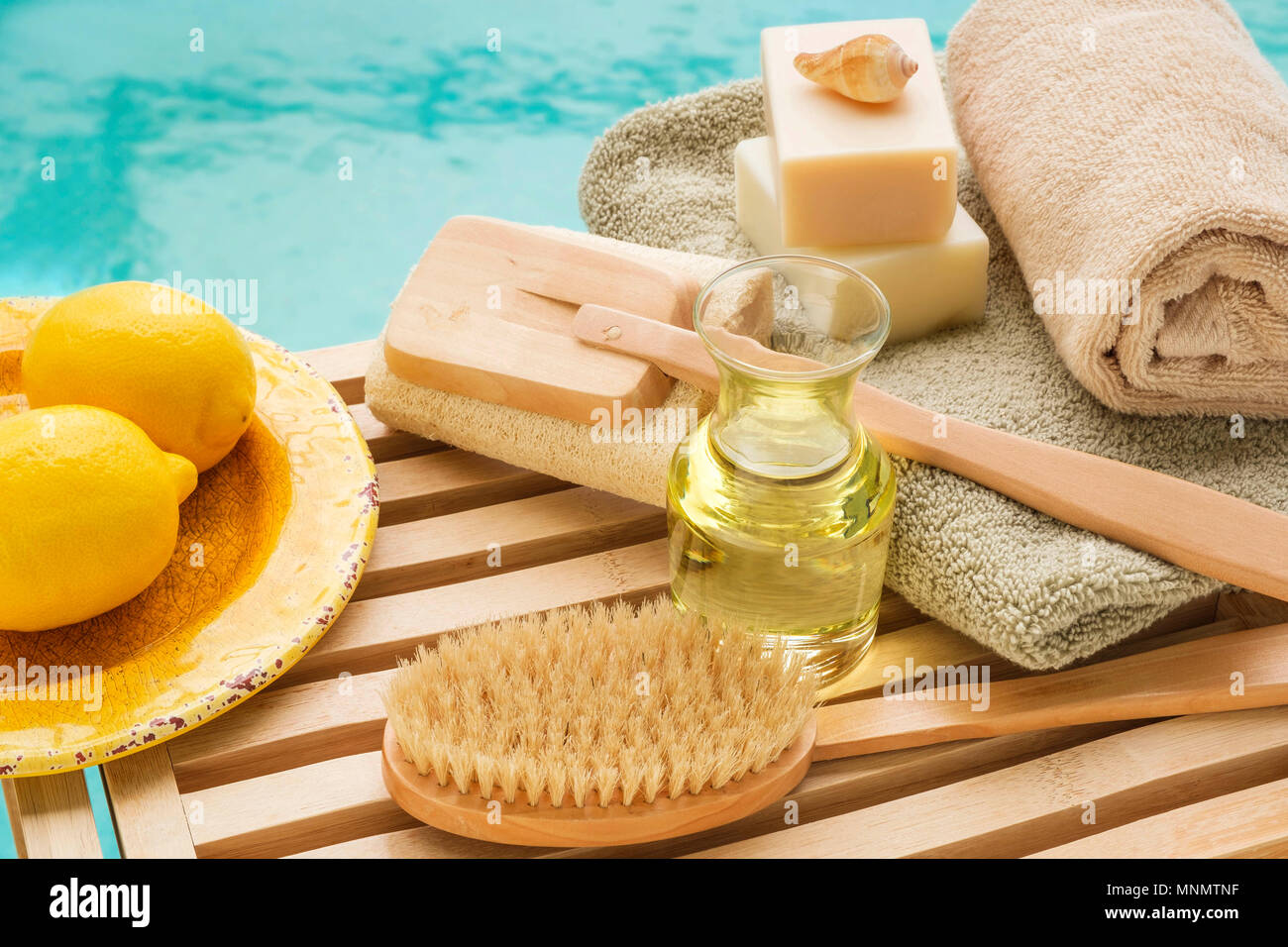 Accessories for spa treatment Stock Photo