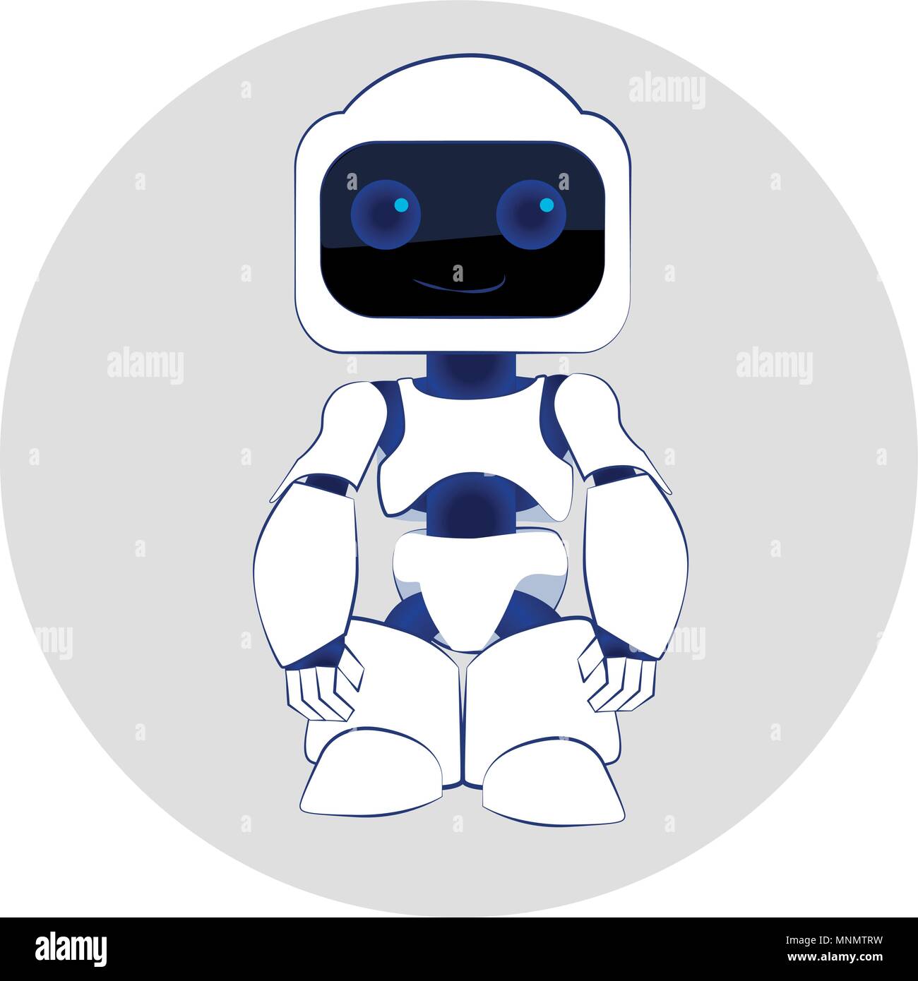 Vector illustration of robot. Stock Vector