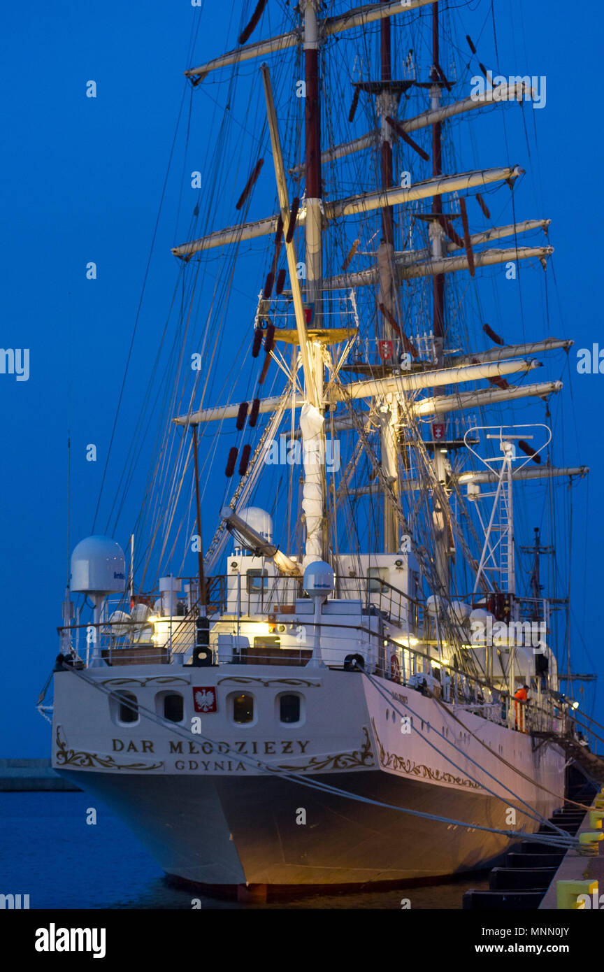 Dar Mlodziezy Gift Of The Youth Polish Full rigged Sailing Ship Of 