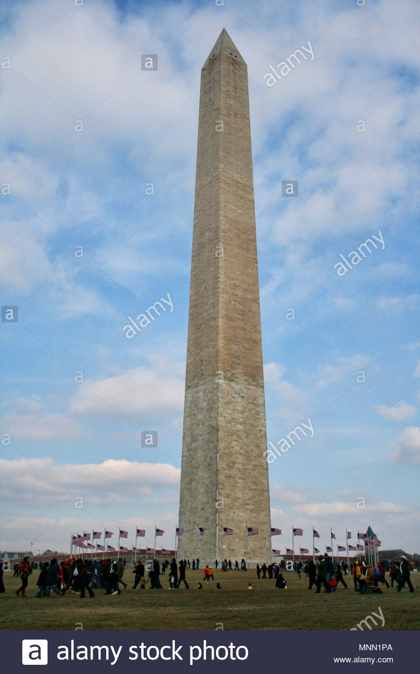 The Washington Monument Is An Obelisk Near The West End Of The National Mall In Washington D C Built To Commemorate The First U S President Gener Stock Photo Alamy