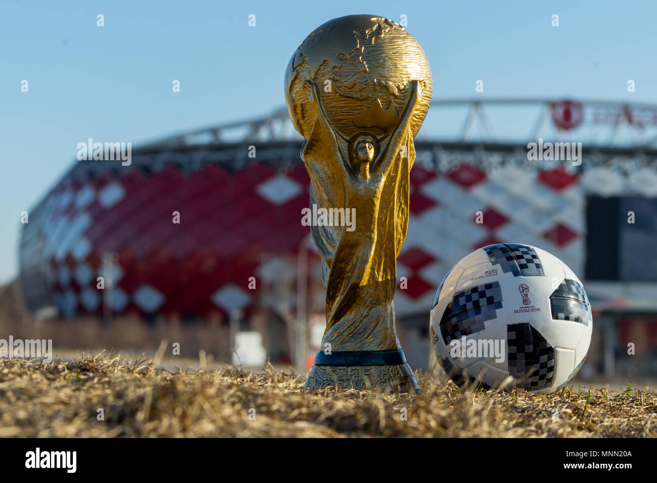 April 9, 2018, Moscow, Russia. The stadium of the Spartak football