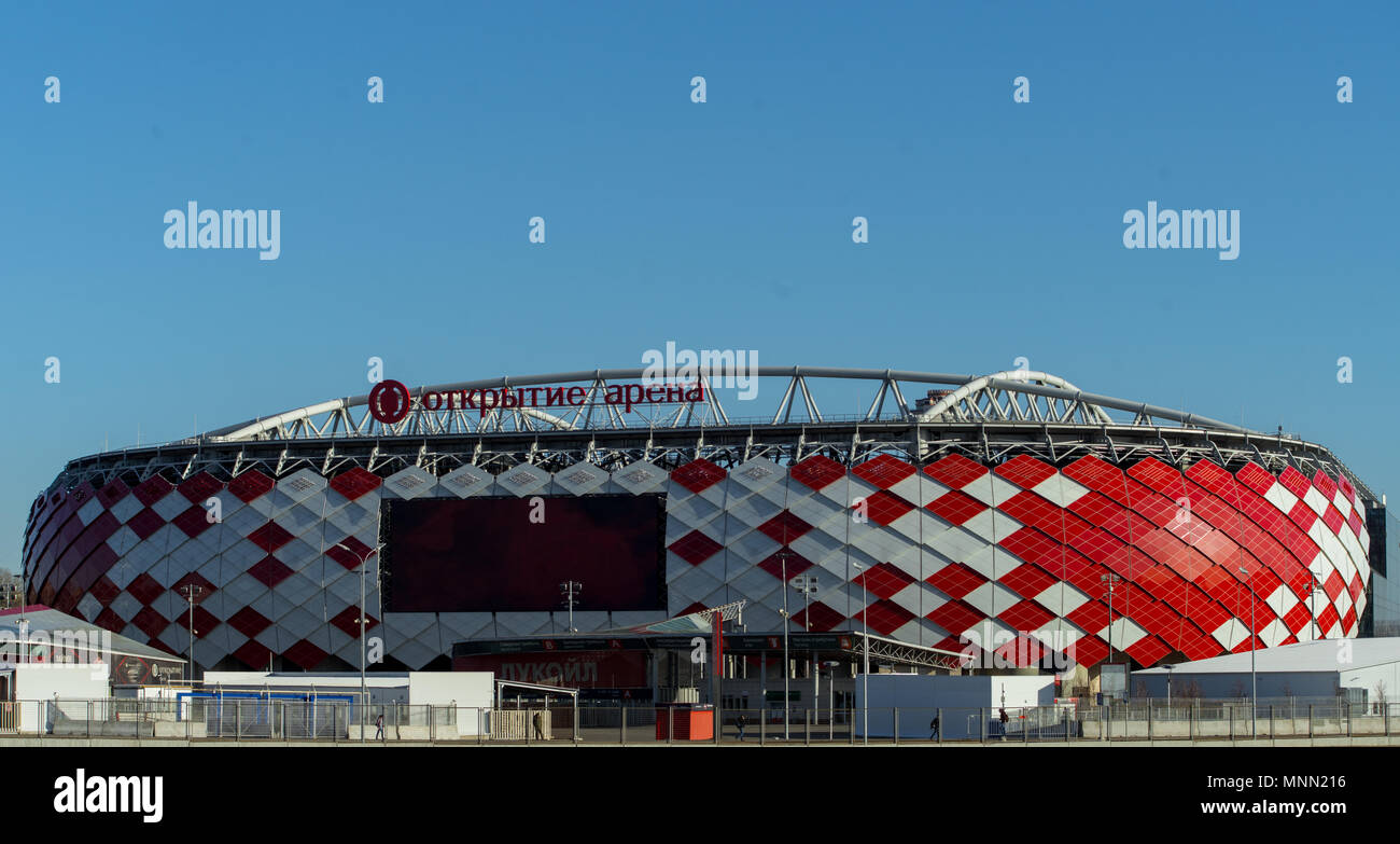 April 9, 2018, Moscow, Russia. The stadium of the Spartak football