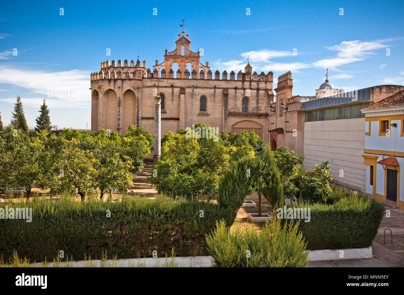 Monasterio San Isidoro del Campo in Santiponce, Andalucia,  Spain. Stock Photo