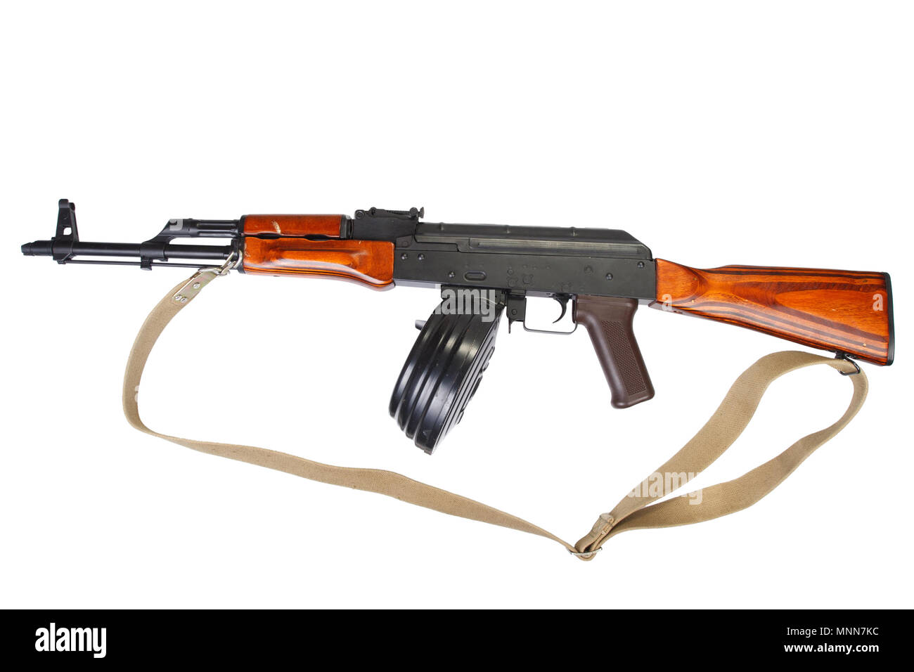 AKM (Avtomat Kalashnikova) Kalashnikov assault rifle with 75 Round ...