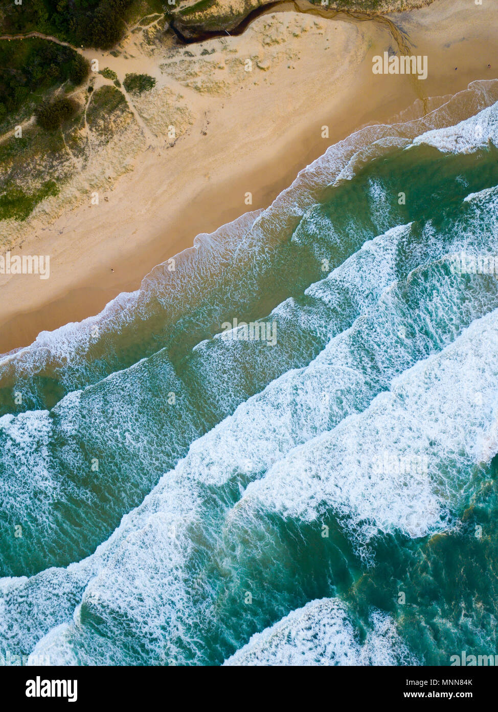 Aerial photo of Sunshine Beach, Noosa National Park, Noosa Heads, Sunshine Coast, Queensland, Australia Stock Photo