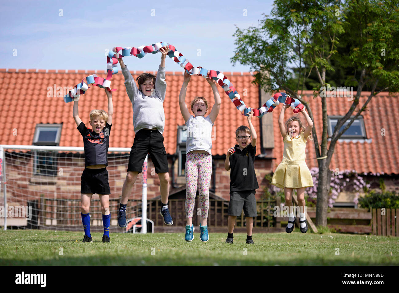 (left to right) Tom aged nine, Jake, Isla both aged 10, Rory aged six