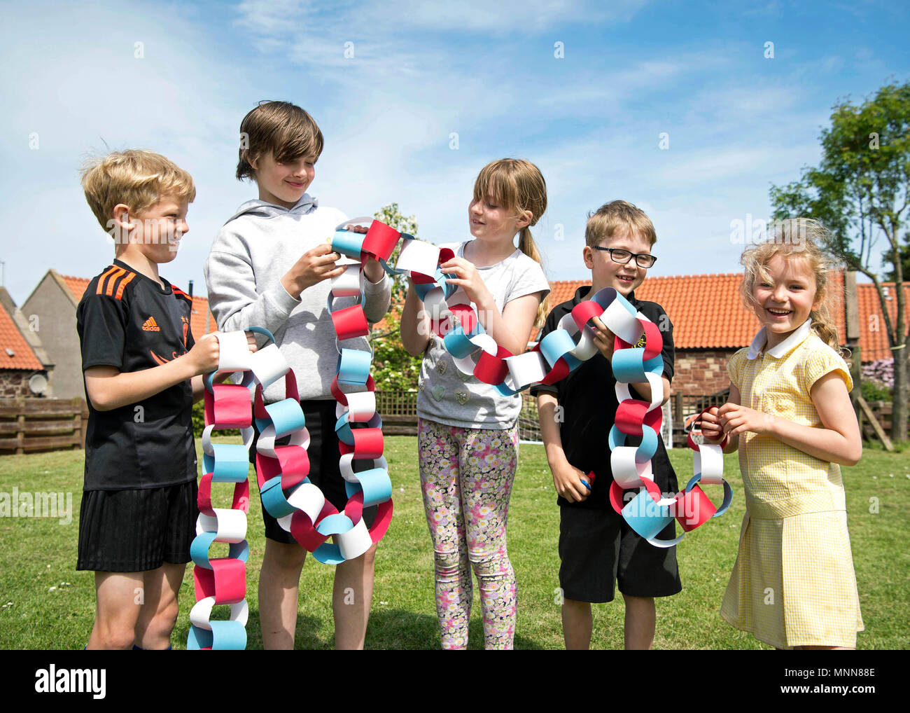 (left to right) Tom aged nine, Jake, Isla both aged 10, Rory aged six